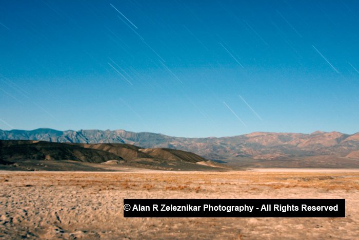 Moonlit Panamint Range Death Valley CA