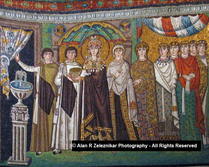 Italy Ravenna San Vitale Theodora Mosaic