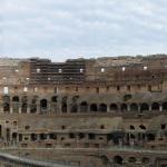 Rome Italy Colosseum Interior Panorama