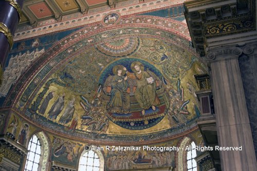 Santa Maria Maggiore Apse Mosaic - Mary and Christ