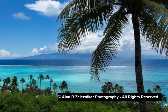 Looking across to Tahiti from Moorea