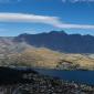 The Remarkables from high above Queenstown