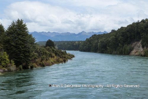 Fiordland National Park - Rain-swollen river