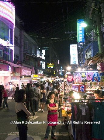 Shihlin Night Market Street Scene
