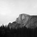Yosemite's Half Dome from Camp Curry