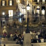 Evening scene on Rome, Italy's Spanish Steps