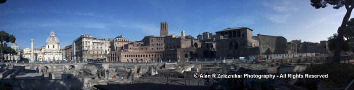 Rome Italy Imperial Forum Panorama