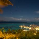 Under a Tahitian Moon - timelapse of the Moorea reef looking due north ith Tahiti in the distance