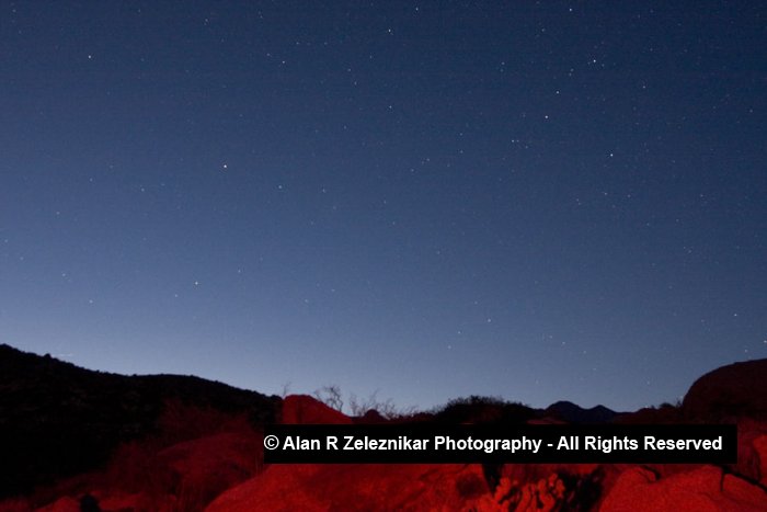 Anza Borrego Dusk with Stars and Foreground
