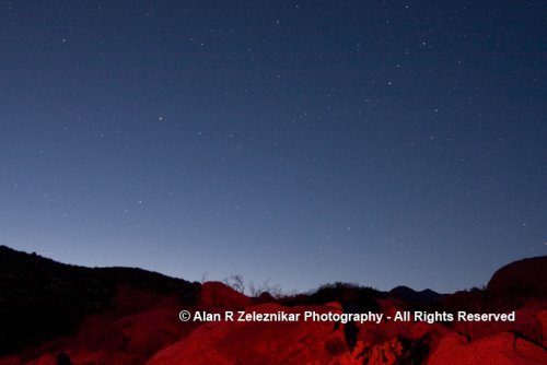 Anza Borrego Dusk with Stars and Foreground