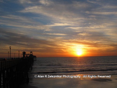 Sunset at Oceanside Pier