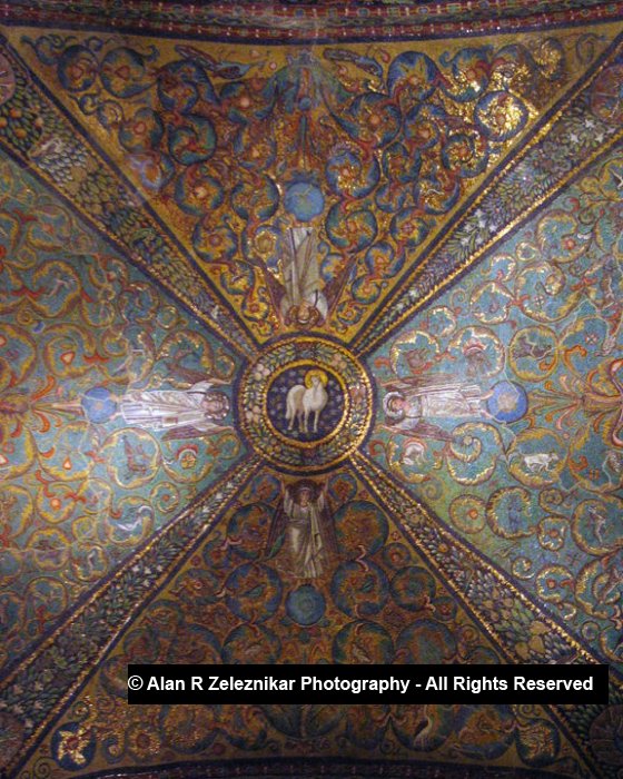 Italy Ravenna San Vitale Ceiling