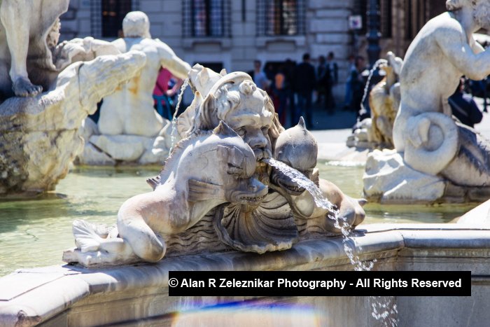 Fountain Detail Piazza Navona