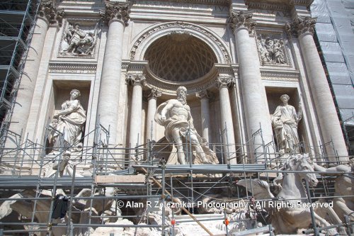 Trevi Fountain Scaffolding