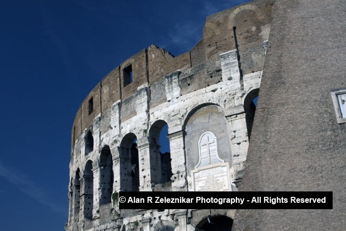 Rome Italy Colosseum Backside