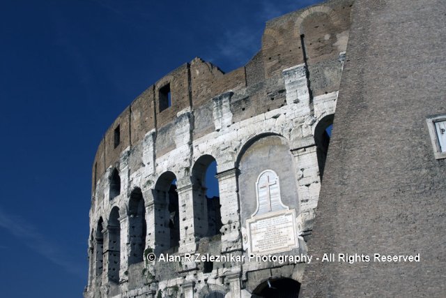 Rome Italy Colosseum Backside