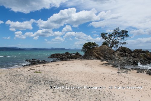 A beach at Kauotunu, New Zealand