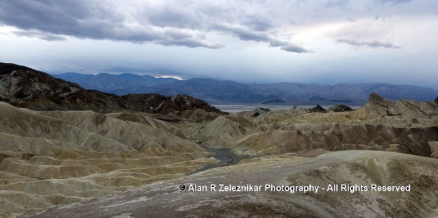 Death Valley Zabriskie Point Storm Clouds