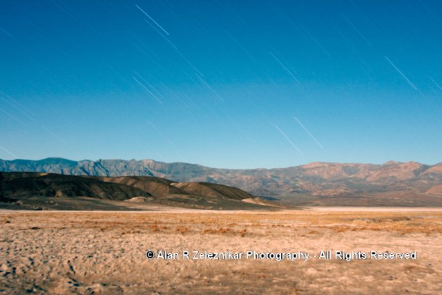 Moonlit Panamint Range Death Valley CA